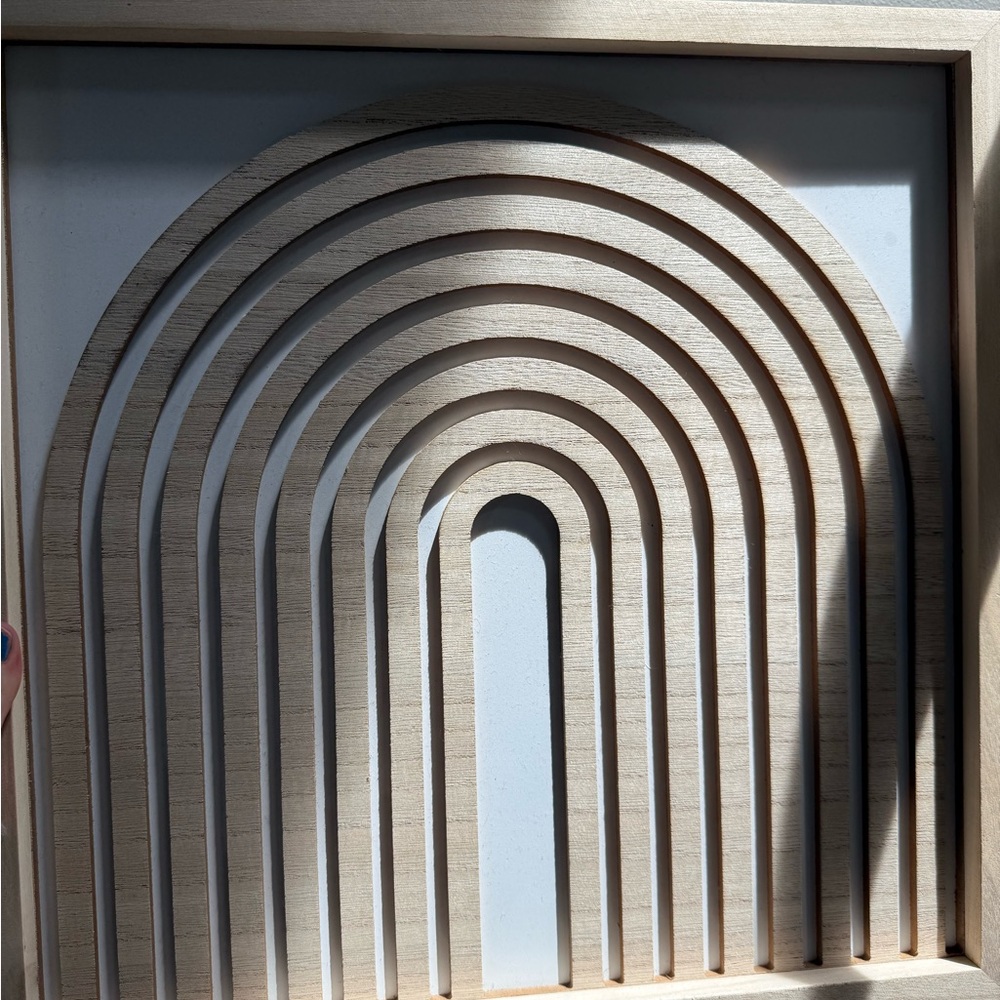 Natural Wood Arch Fiber Art